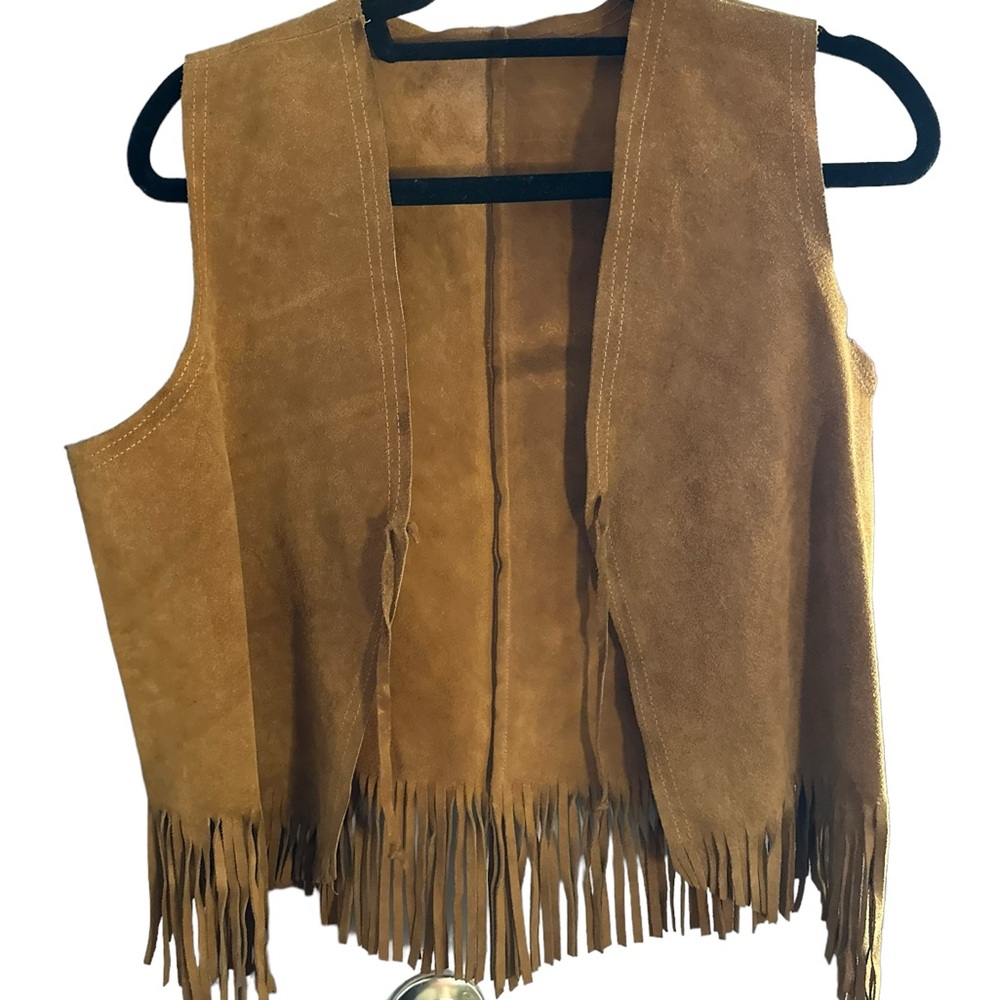 154- Suede Fringe Vest